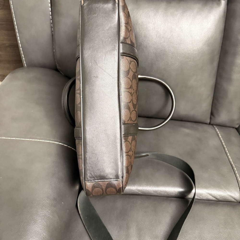 COACH Leather Briefcase Bag - Picture 4 of 8